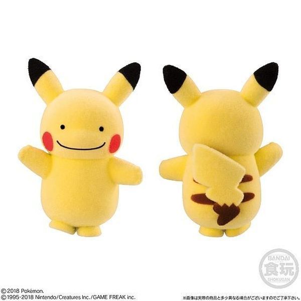 figure Pokemon Poke-mofu Doll 2 - Ditto Pikachu Posing đáng yêu