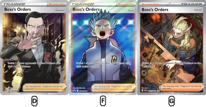 Thẻ bài Pokemon TCG Boss's Order Trainer Card