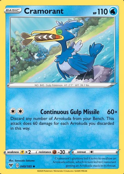 Pokemon TCG Vivid Voltage Cramorant