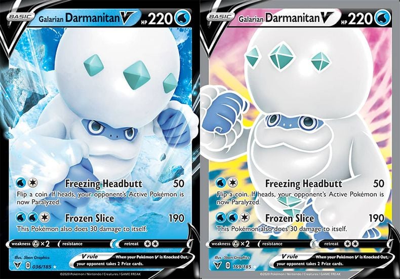 Pokemon TCG Vivid Voltage Galarian Darmanitan V