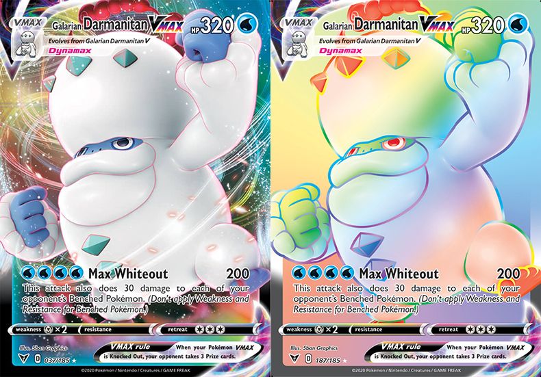 Pokemon TCG Vivid Voltage Galarian Darmanitan VMAX