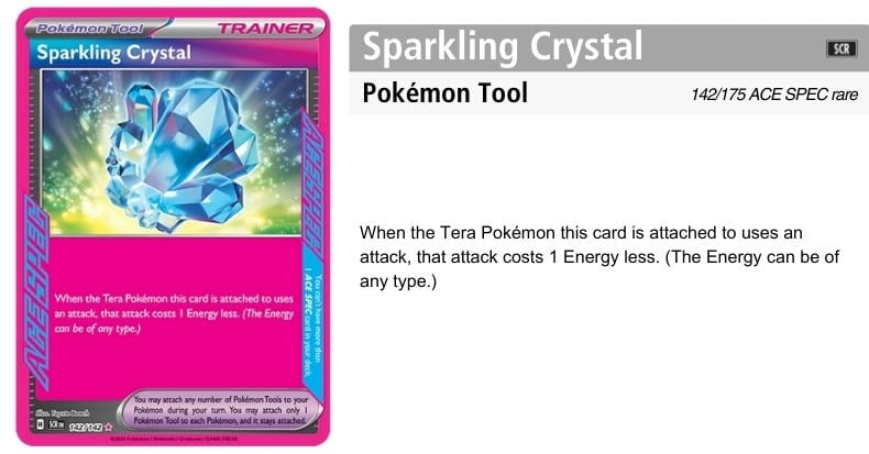 Sparkling Crystal - Pokemon Tool hữu ích cho Dragapult ex