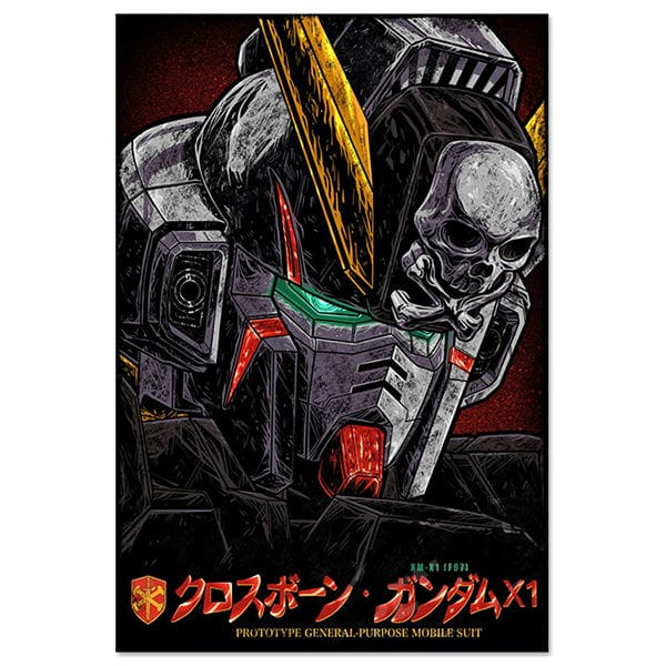Poster tranh anime game cao cấp Gundam Vol 1 Crossbone Gundam