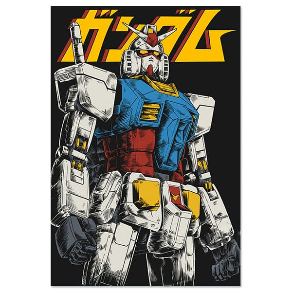 Poster tranh anime game cao cấp Gundam Vol 1 RX-78 Gundam