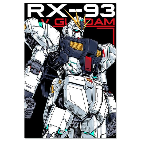 Poster tranh anime game cao cấp Gundam Vol 1 RX-93 Nu Gundam vGundam