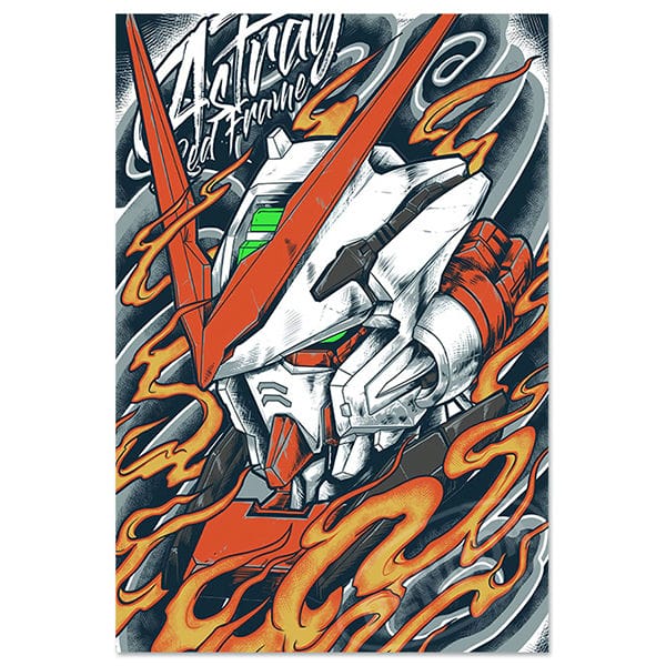 Poster tranh anime game cao cấp Gundam Vol 3 Astray Red