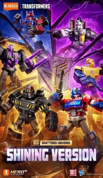 Blokees Transformers Luminous Eyes & Chest Shining Version 03 Shattered Universe Blind Box Chính Hãng