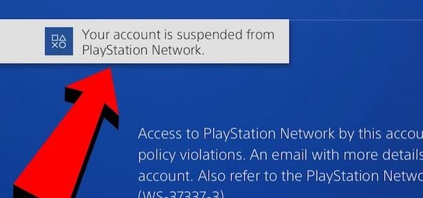 PS4 is banned from PSN account