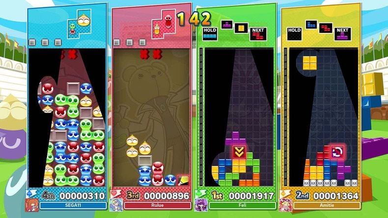 Puyo Puyo Tetris 2 game 4 người chơi