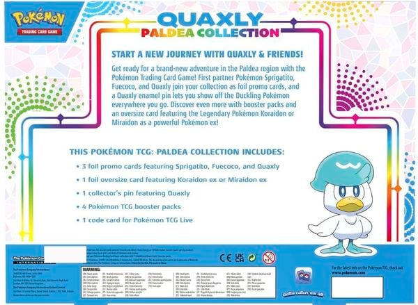 Thẻ bài Pokemon TCG Paldea Collection Quaxly hàng thiệt chính hãng màu sắc đẹp mắt random ngẫu nhiên may mắn