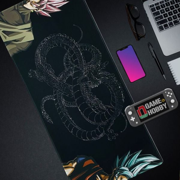 Lót chuột gaming DragonBall Shenron Rồng Thần - Super Saiyan Goku Pink Blue Black giá rẻ
