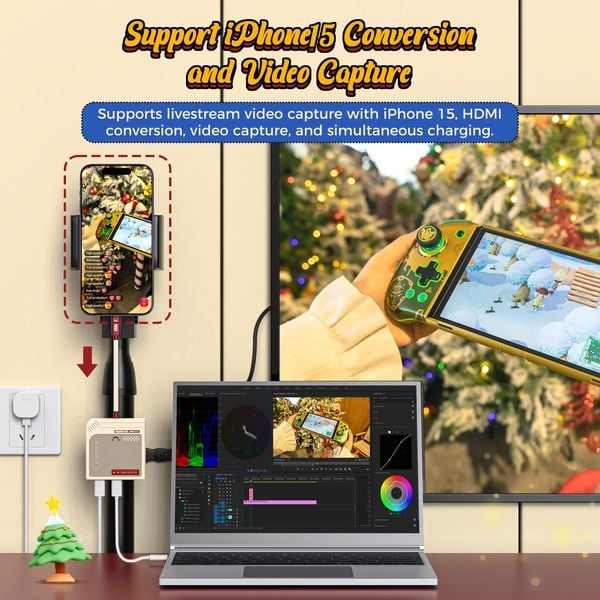 4-in-1 Nintendo Switch Video Capture Card Converter IINE L936 chính hãng, chất lượng tốt độ bền cao tại nShop
