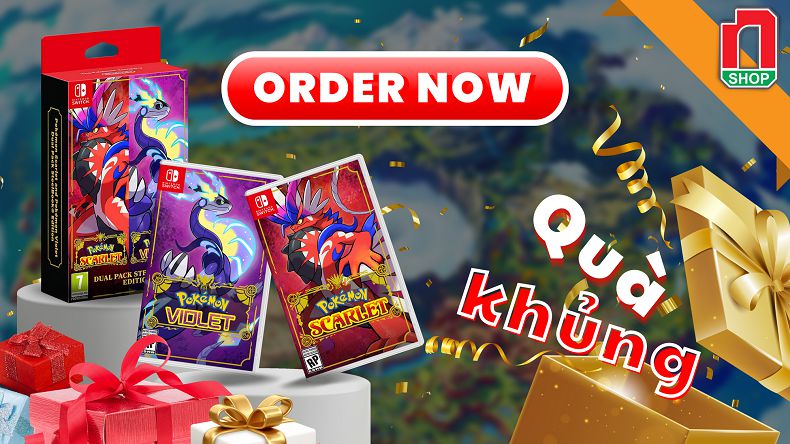 Pre-order đặt trước game Pokemon Scarlet and Violet khuyến mãi quà tặng