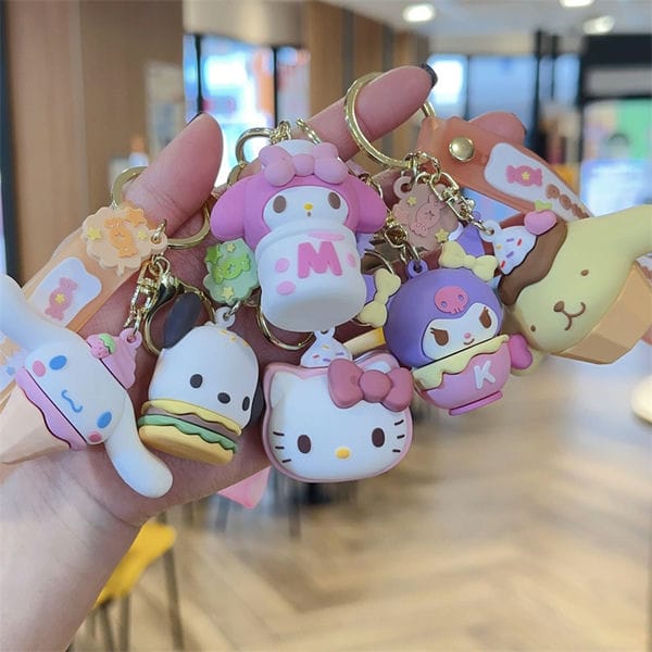 Móc khóa figure Sanrio điểm tâm làm quà lưu niệm sự kiện Webo giá rẻ đa dạng mẫu mã