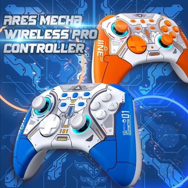 Shop Hồ Chí Minh Hà Nội bán tay cầm chơi game giá rẻ tương thích tốt với máy Nintendo Switch Ares Mecha Orange IINE L787