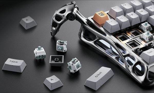 Bàn phím cơ GravaStar Mercury K1 Pro Concrete Gray cao cấp chất lượng tốt dành cho game thủ nhân viên văn phòng