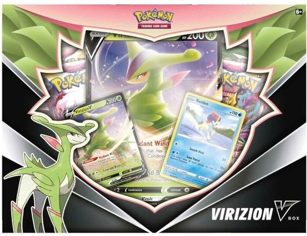 phân biệt thẻ bài Pokemon TCG Virizion V Box thật giả