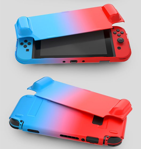 review Case bảo vệ từ tính IINE cho Nintendo Switch Neon Red Blue