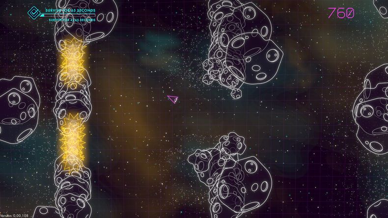review game Asteroids Recharged