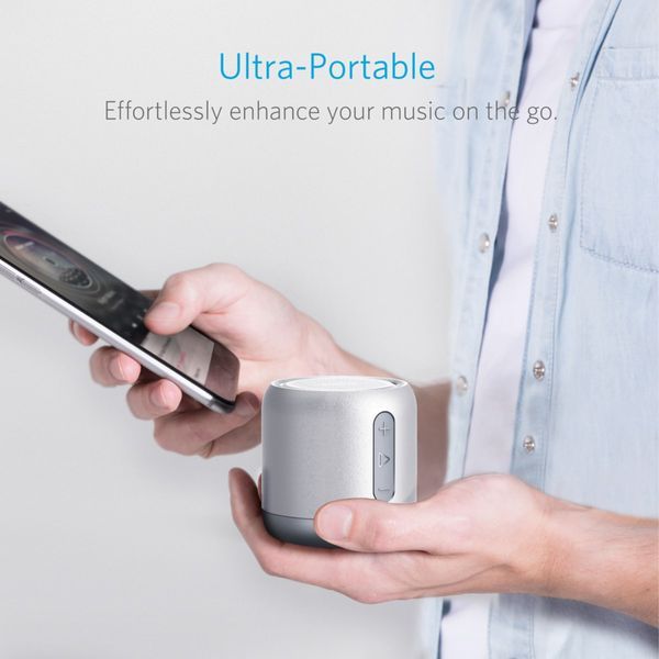 review Loa di động Anker SoundCore Mini Bluetooth Stereo Speaker - Gray - A3101