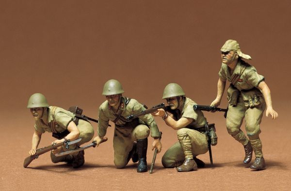 review mô hình lính Japanese Army Infantry 1-35 Tamiya 35090