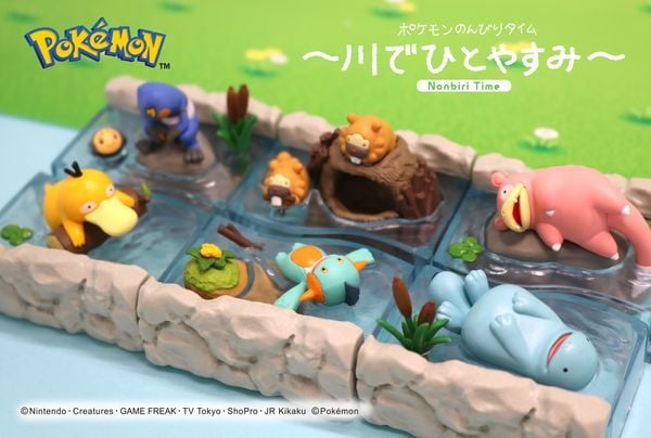 review mô hình Pokemon Nonbiri Time Take a Break in the River
