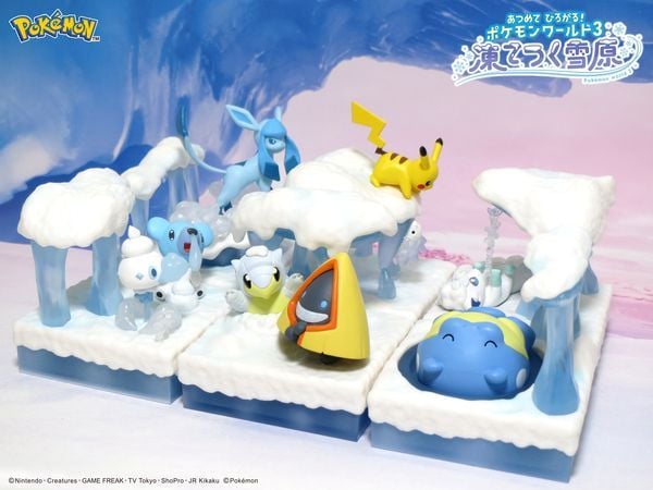 review mô hình Pokemon World 3 Frozen Snow Field