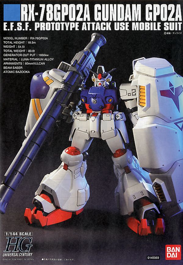 review RX-78GP02A Gundam GP02A Physalis - HGUC - 1/144