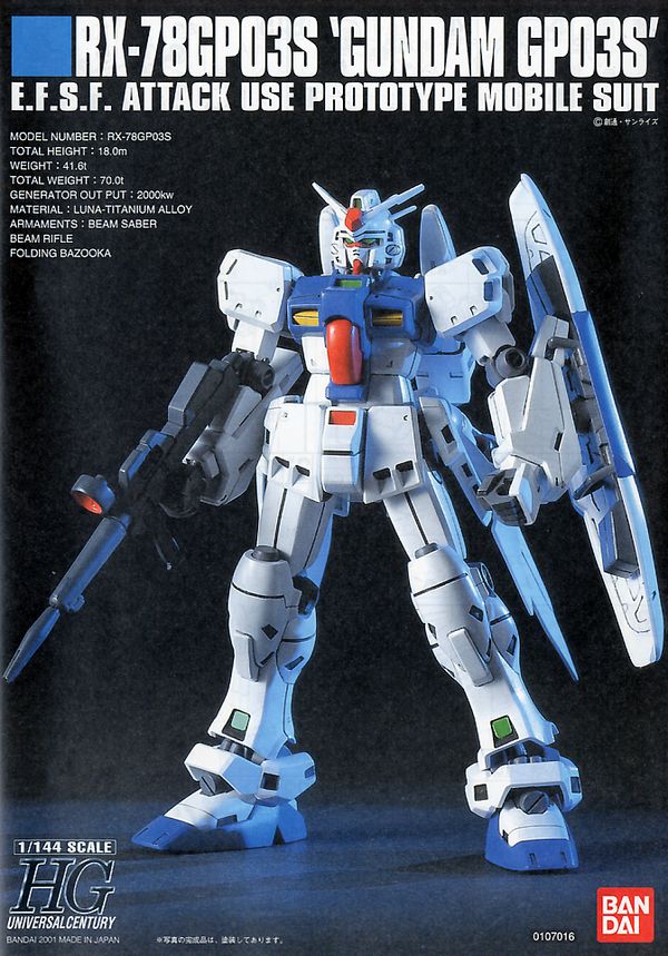 review RX-78GP03S Gundam GP03S Stamen - HGUC - 1/144