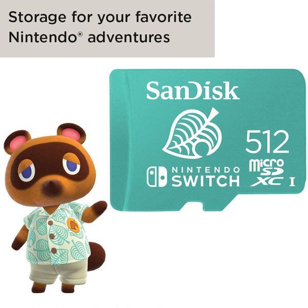 review thẻ nhớ SanDisk MicroSD 512GB Nintendo Version