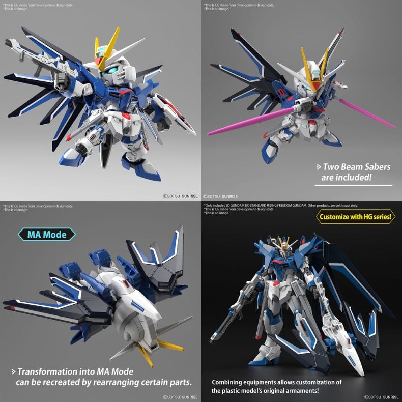 Rising Freedom Gundam sd ex Standard nShop