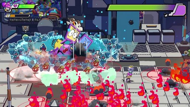 Ở Robo Frenzy là sự kết hợp giữa cảm giác hồi hộp khi chiến đấu