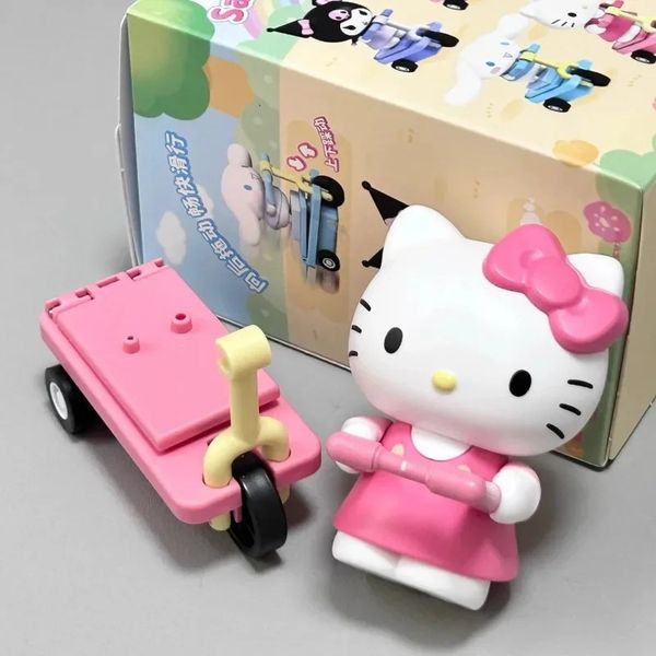 Hộp Mù Moetch Sanrio Scooters Blind Box nhận đồ chơi dễ thương trang trí bàn học làm việc sưu tầm