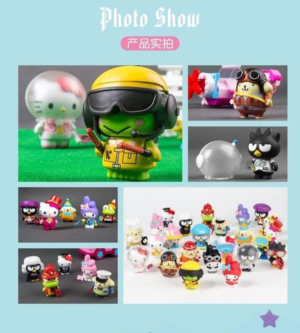 Hộp Mù Sanrio Characters Professional Fashion Party Blind Box là hộp mù chứa mô hình dễ thương, thích hợp làm quà tặng