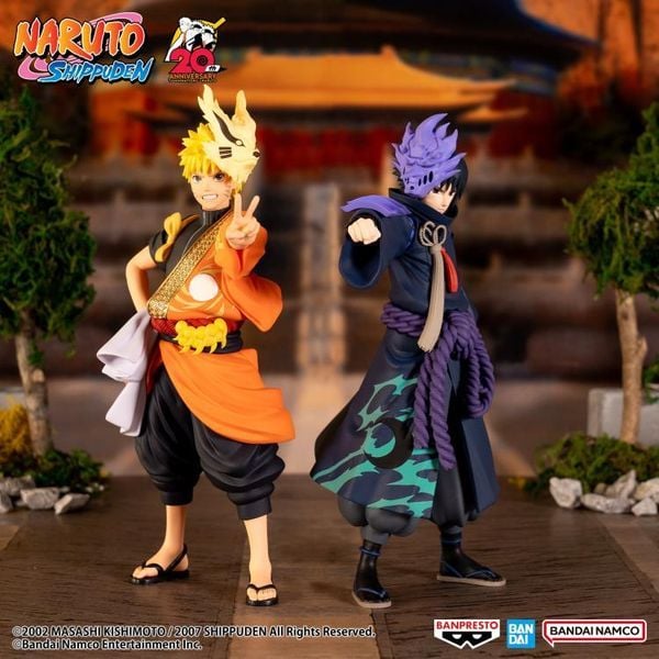 sưu tập mô hình Naruto Shippuden Naruto Sasuke Figure Animation 20th Anniversary Costume