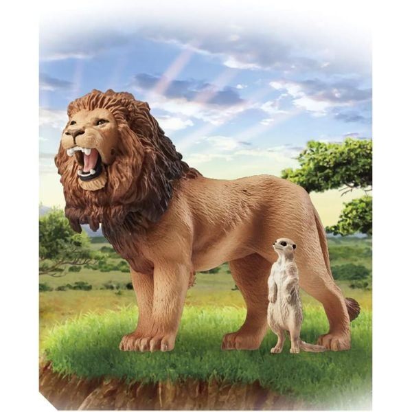 Ania AS-01 Lion With Meerkat - Sư Tử Và Cầy Vằn Là Quà Tặng Hợp Lý