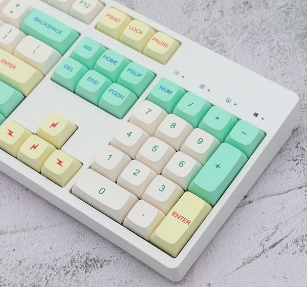 Bộ Keycap bàn phím cơ Pokemon Bulbasaur XDA PBT Set 162 nút nút màu sắc đẹp mắt chất lượng tốt độ bền cao