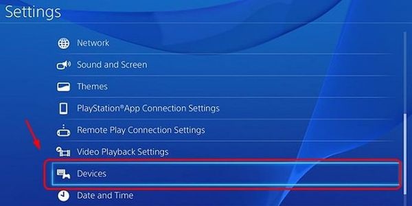 setting devide ps4