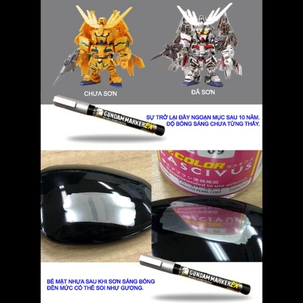 Shop bán bút Gundam Marker XGM100 tô màu bạc sáng giá rẻ