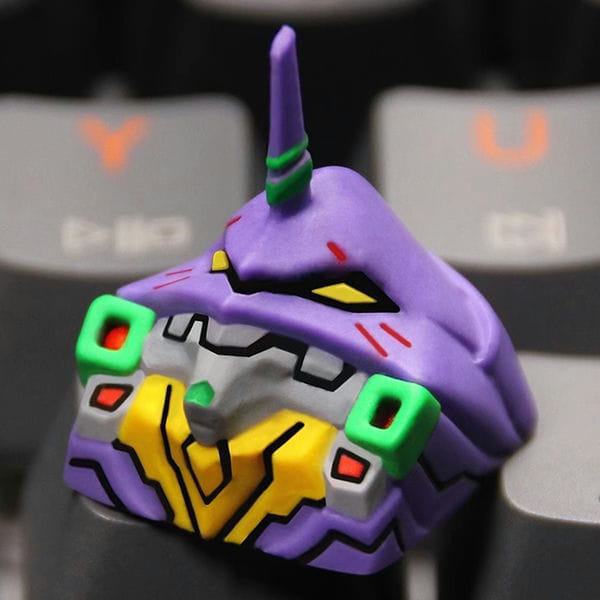 Shop bán keycap resin cho phím cơ hình anime Evangelion EVA 01 giá tốt