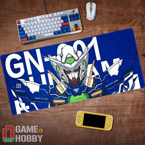 Shop bán Lót chuột gaming cỡ lớn in hình anime GN-001 Gundam Exia Blue