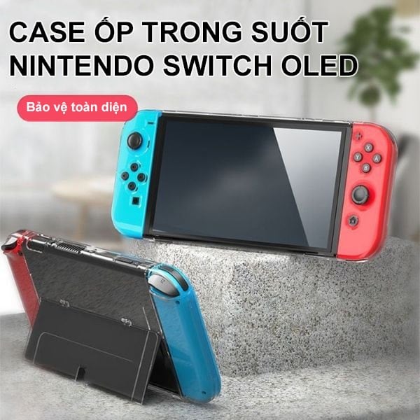 Shop bán phụ kiện case ốp trong suốt cho Nintendo Switch OLED