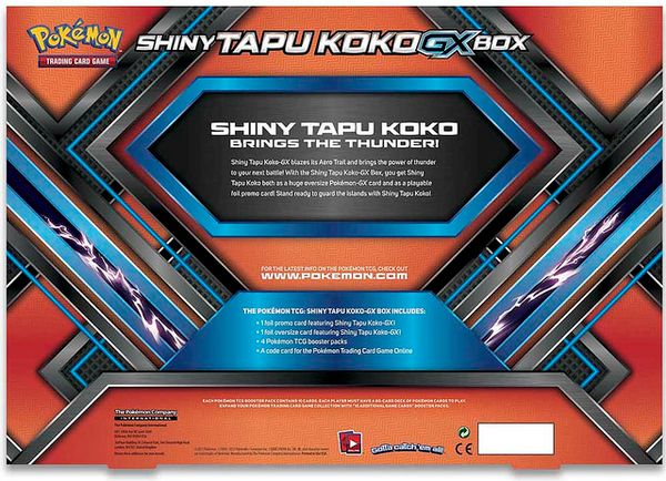 SHINY TAPU KOKO GX BOX POKEMON TRADING CARD GAME