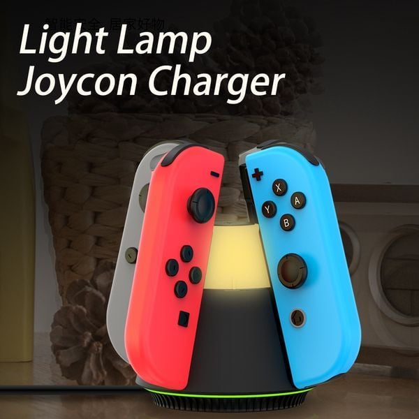 review đế sạc Joy-con IINE kiêm đèn ngủ cho Nintendo Switch