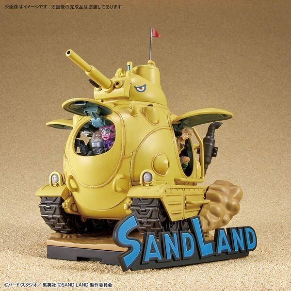 review mô hình Sand Land Tank 104 1:35 bandai