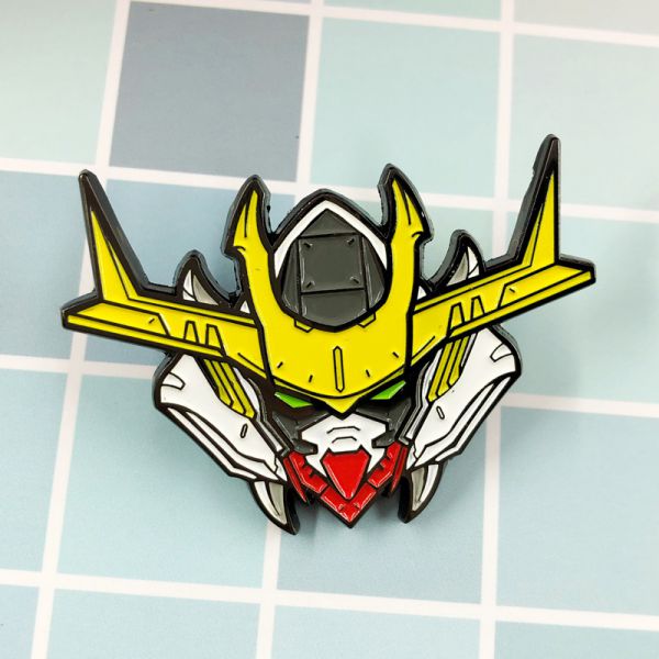 Shop thời trang bán Huy hiệu pin cài áo hình đầu Gundam Barbatos