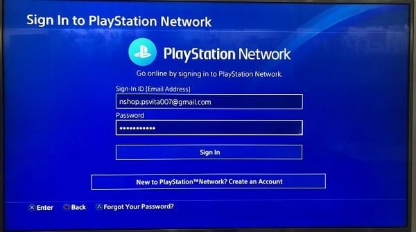 sign in account psn how to play game ps4 2 people
