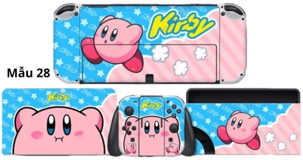 Skin dán in hình cho Nintendo Switch OLED Kirby