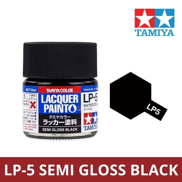 Sơn mô hình Tamiya Lacquer LP-5 Semi Gloss Black - 82105