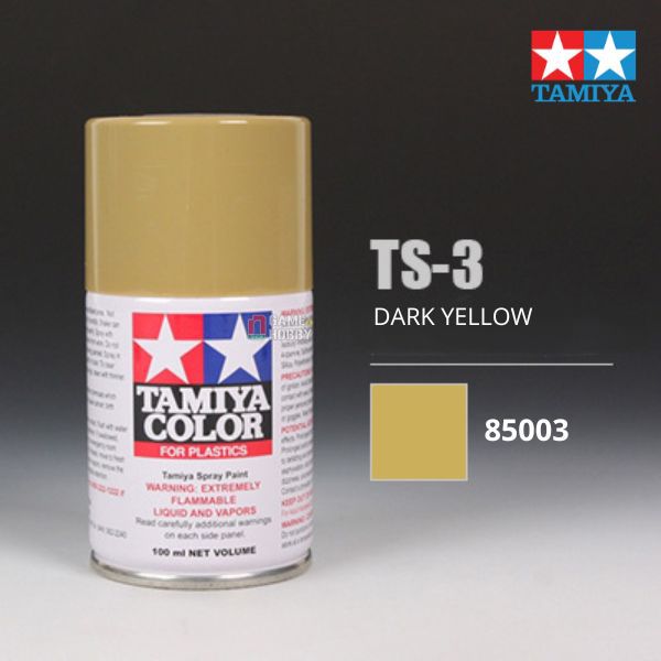 Sơn xịt mô hình Tamiya 85003 TS-3 Dark yellow